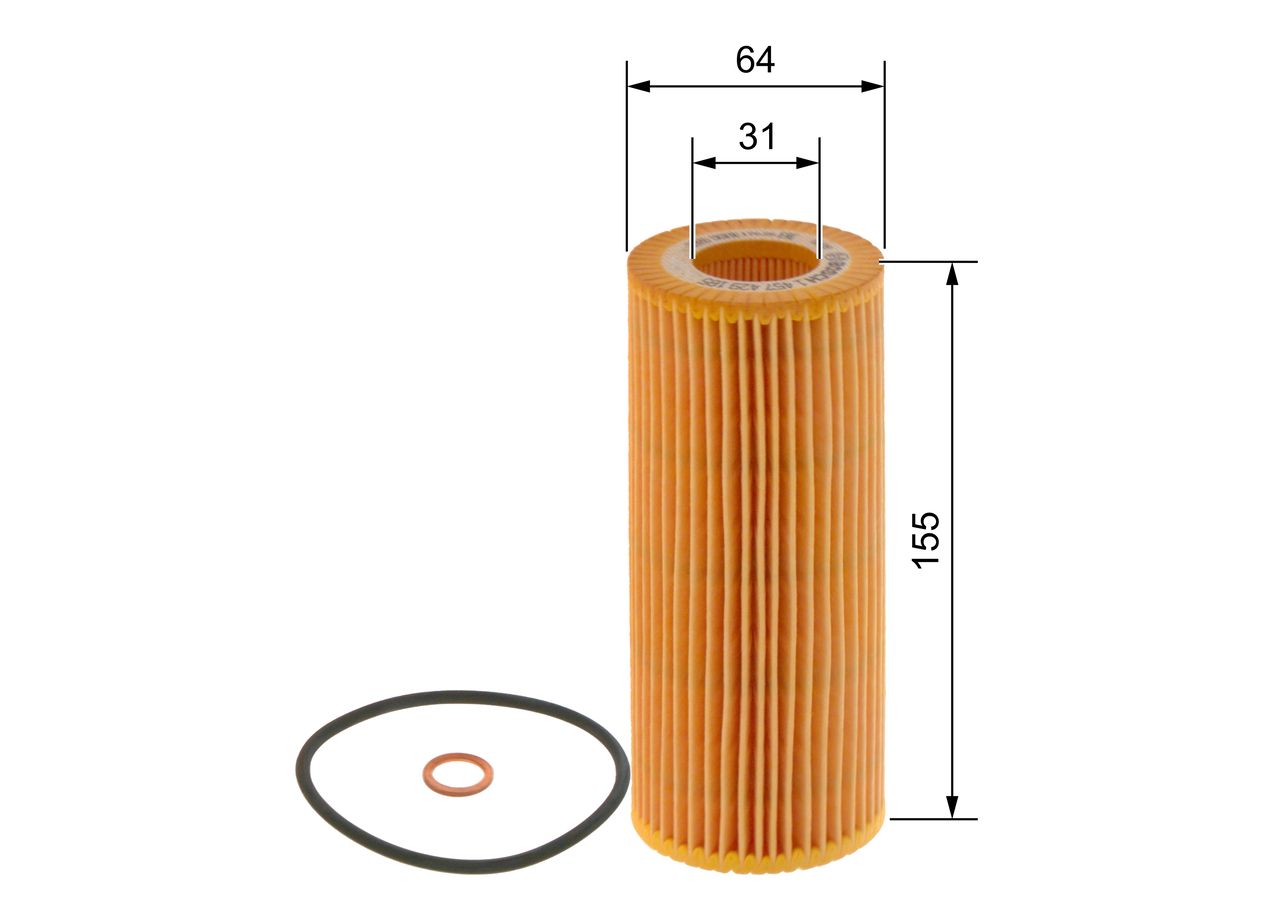 Filtro de Aceite BOSCH 1 457 429 185 — BMW | Ref. OE 11427787697