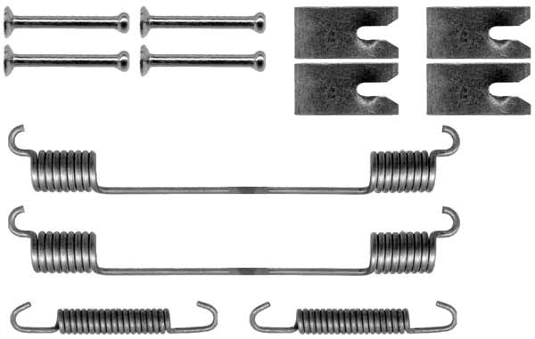 Juego de accesorios, zapatas de freno (Frenos) TRW | SFK351