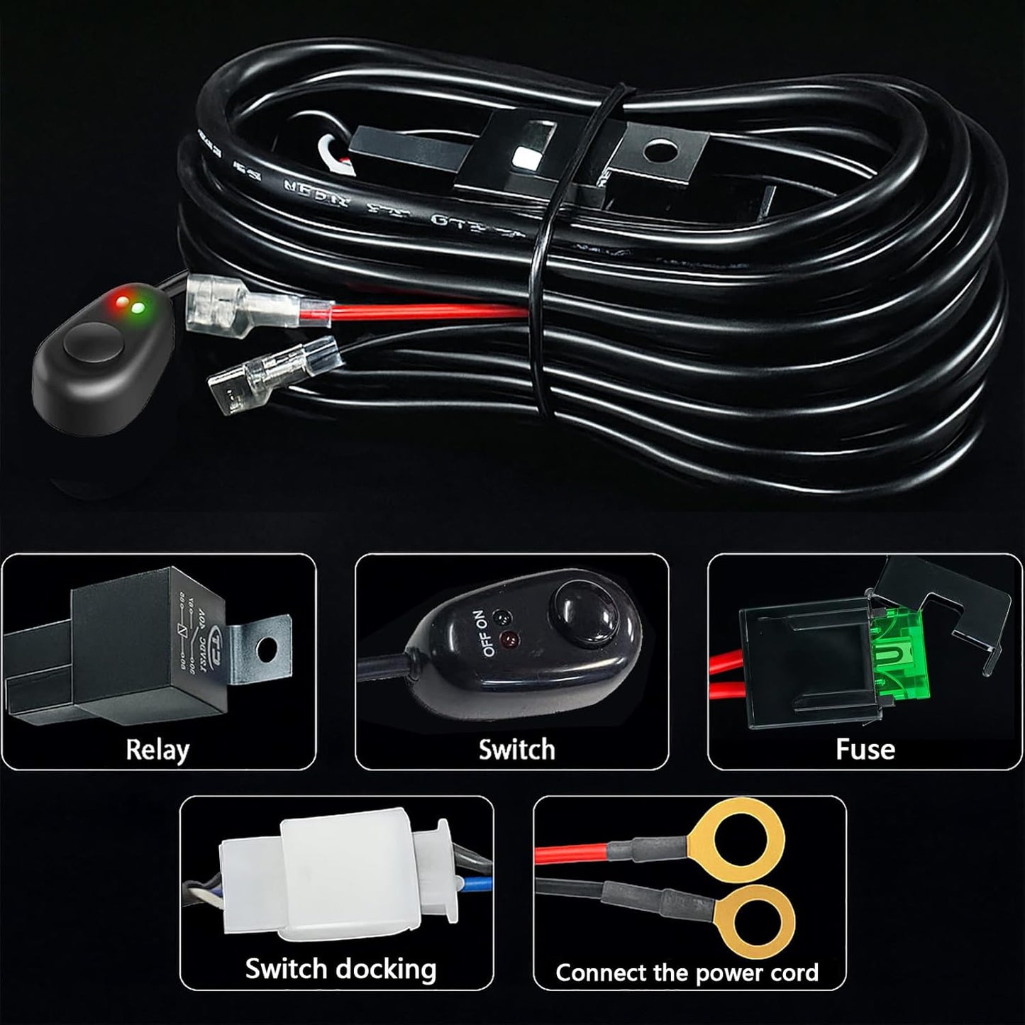 Willpower 540W Barra Led Con Mazo De Cables, 42 Pulgadas Barra De Luz LED Para off Road Camión Coche ATV SUV