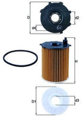 Filtro de aceite (Lubricación) MAHLE | OX 171/2D