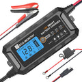 ECO-WORTHY Cargador De Baterias 12V, 5A Cargador Bateria Con Activación De Batería De Litio Para Baterías De Litio Y Plomo En Coche Moto Cortacésped Barco Baterías Marinas