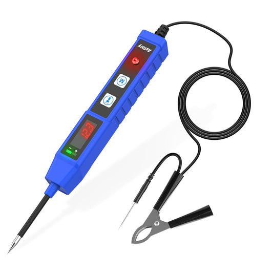 BELEY Comprobador De Circuitos Eléctricos De Automoción Comprobador De Voltaje Para Coche DC 9V-30V Con Pantalla Digital Comprobador De Voltaje Automático Con Luz LED, Protección Contra Sobrecarga