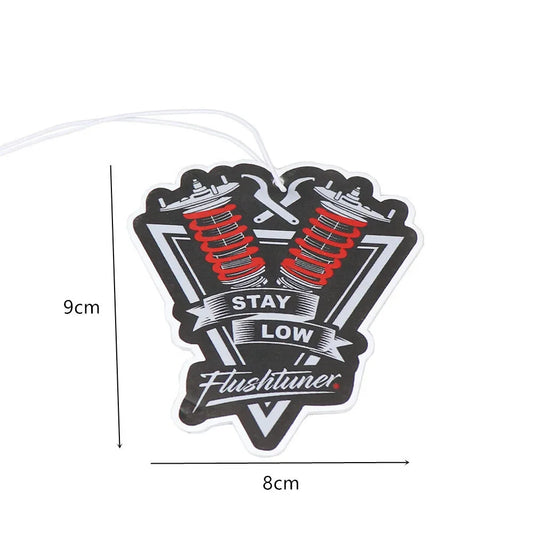 JDM Car Air Freshener Hanging Rearview Mirror Perfume Flavoring Turbo Brake Disc Shock Absorber Solid Paper Diffuser Accessories