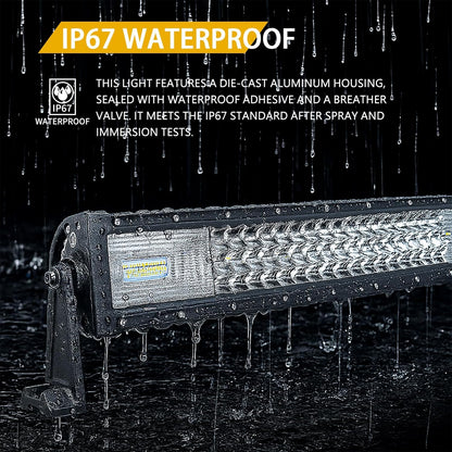 Willpower 540W Barra Led Con Mazo De Cables, 42 Pulgadas Barra De Luz LED Para off Road Camión Coche ATV SUV