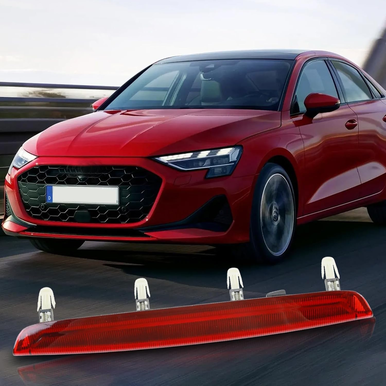 Tercera Luz De Freno Para A3 8P Sportback S3 RS3 2004-2012 Luz De Freno Auxiliar De Coche De Alto Brillo Luz De Freno De Puerta Trasera 8P4945097C